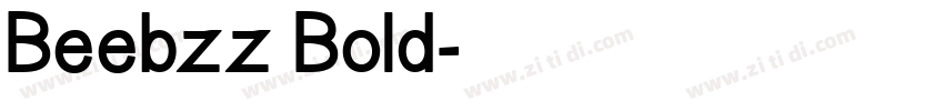 Beebzz Bold字体转换